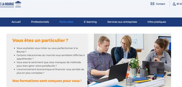 Formation Ecole de la Bourse