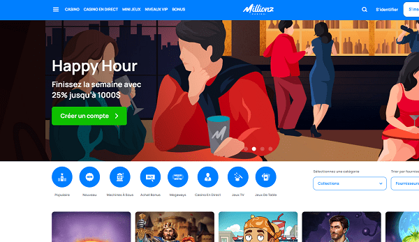 millionz casino sans wager