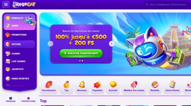 robocat casino dépôt 10 euros