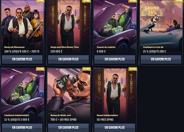 bonus mafia casino