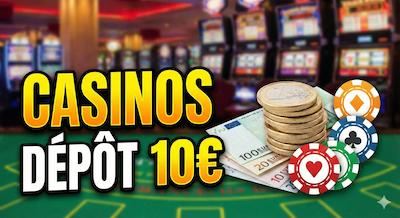 Casino dépôt 10 euros : les casinos en ligne avec dépôt minimum de 10€